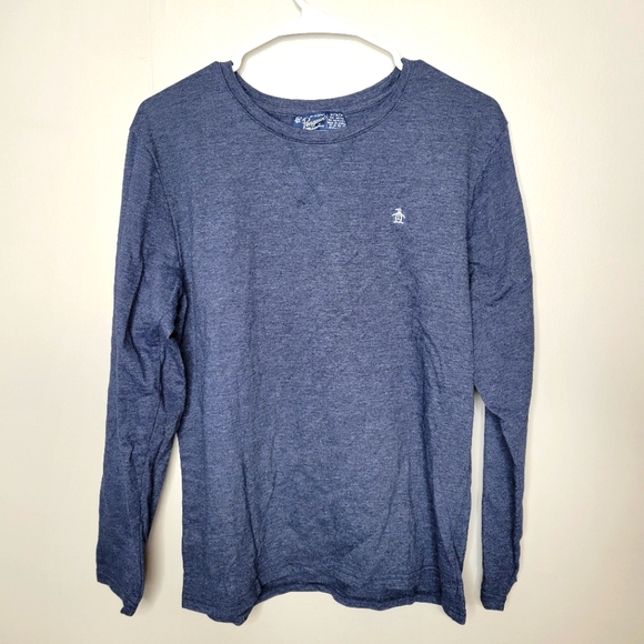 Original Penguin Blue Long Sleeve Medium - Picture 1 of 4